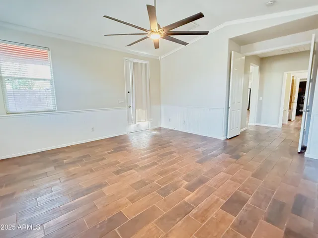 wooden floor in an empty room