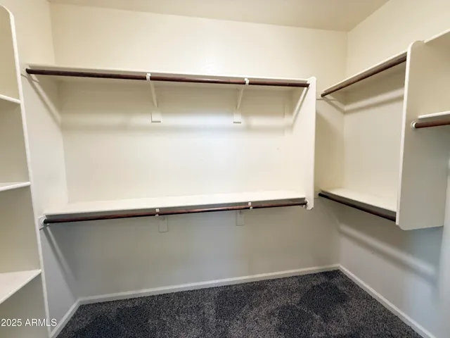 a close view of closet