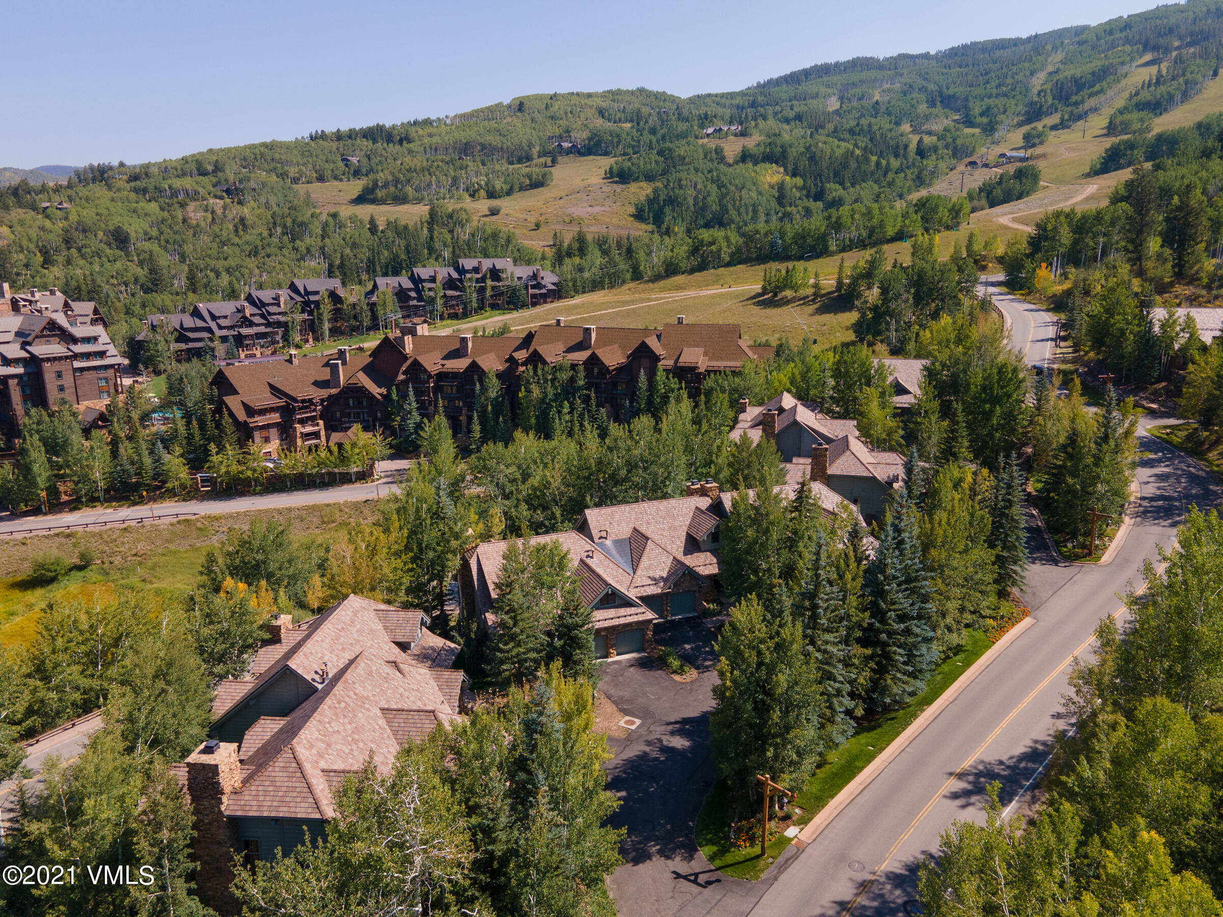 264 Bachelor Ridge Road Avon, CO 81620 - Photo 20 of 21 an aerial view of residential houses with outdoor space and river