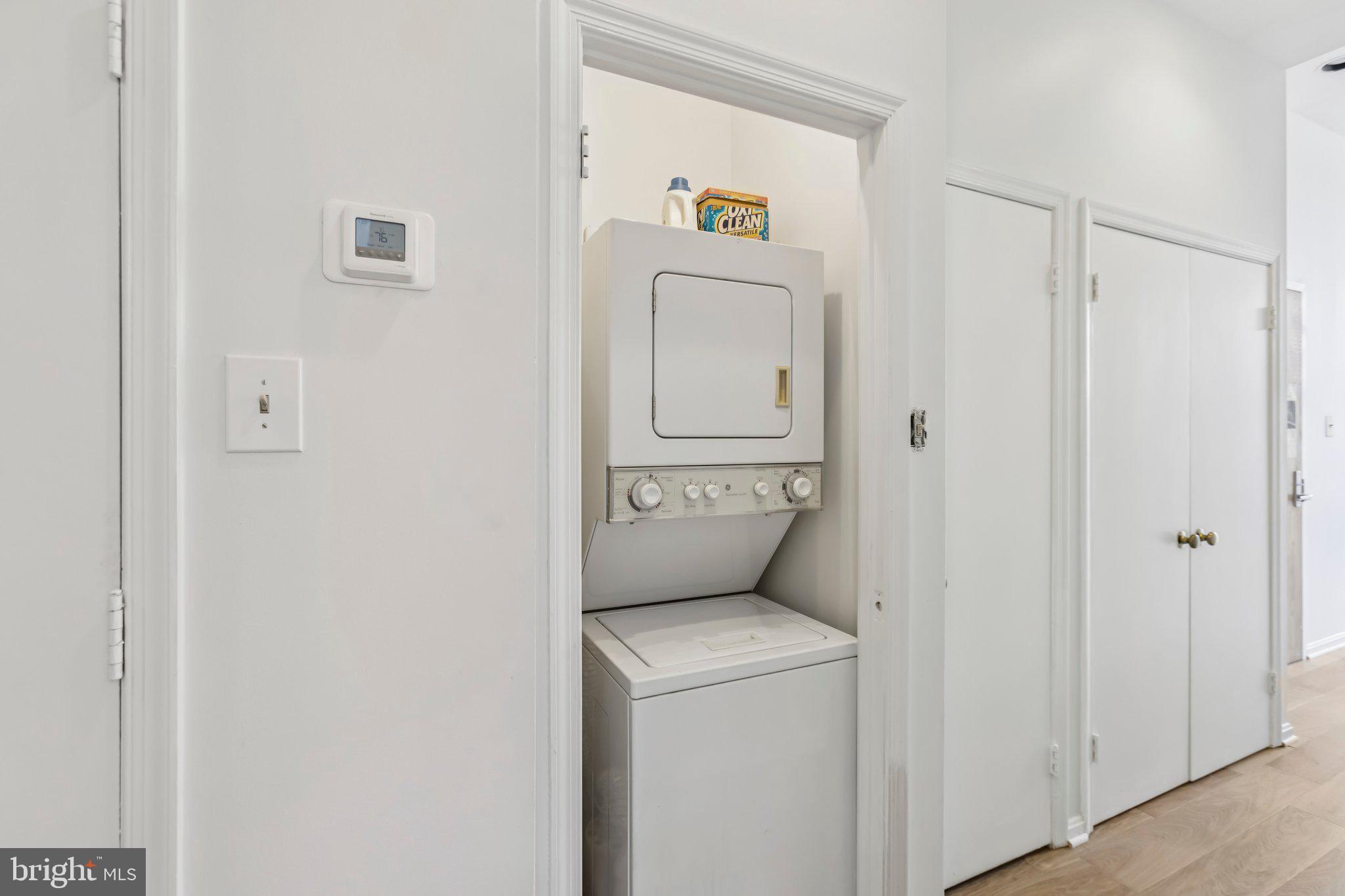 3299 K Street Northwest, Unit 304 Washington, DC 20007 - Photo 17 of 31 a utility room with dryer and washer