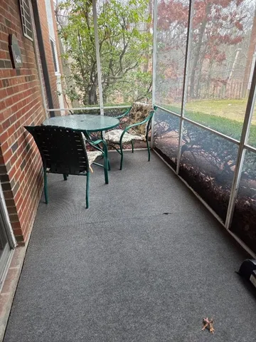 a house with a glass door