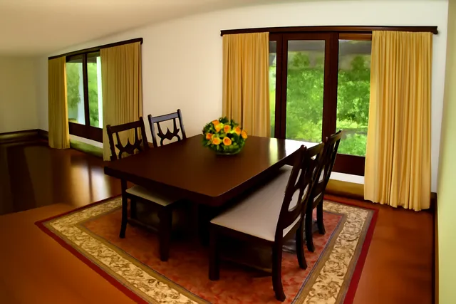 a kitchen with a cabinets and appliances