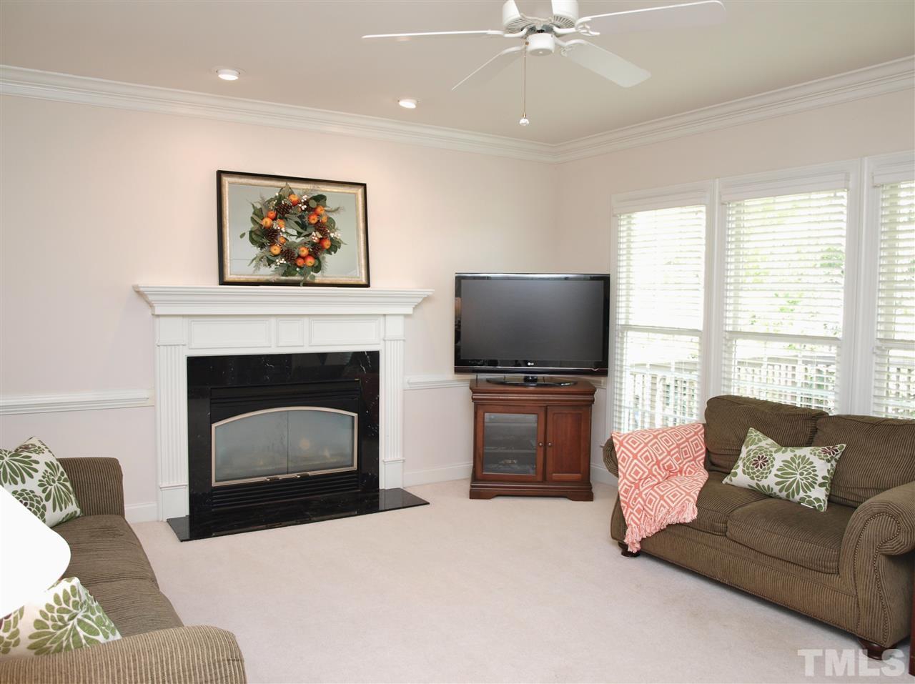 3317 La Costa Way Raleigh, NC 27610 - Photo 6 of 25 a living room with furniture and a fireplace