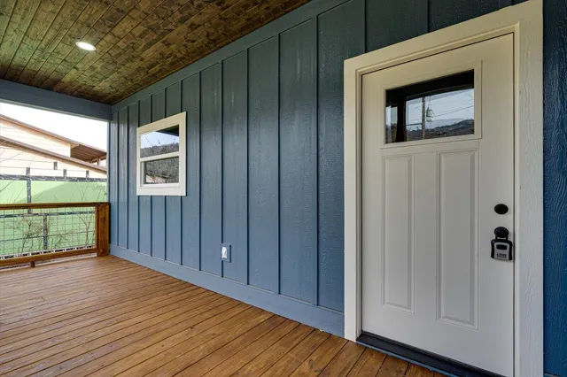 a view of front door