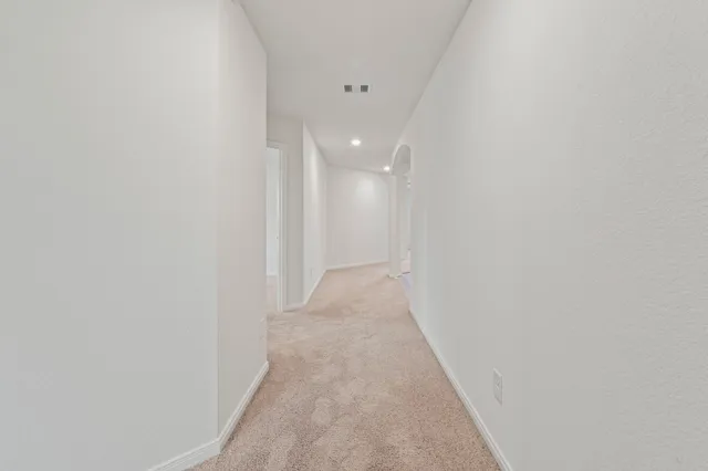 a view of a park with swings