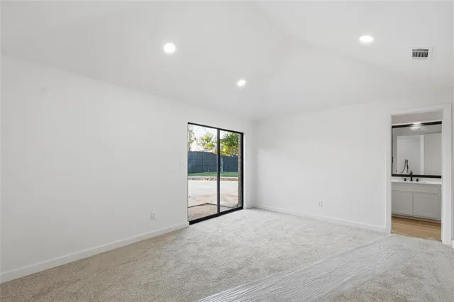 a view of an empty room