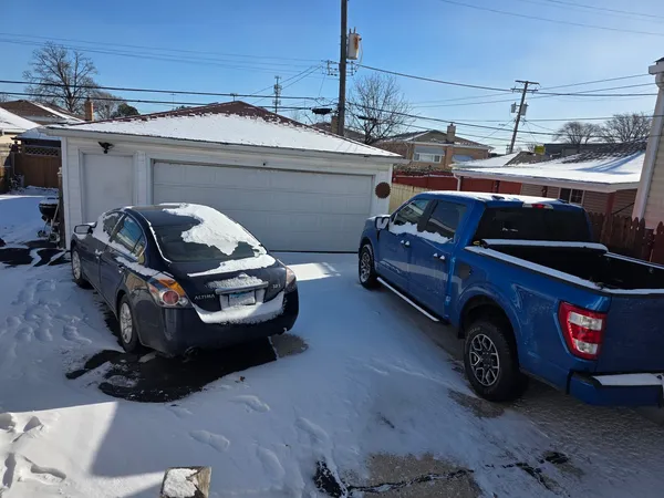 a car parked in garage