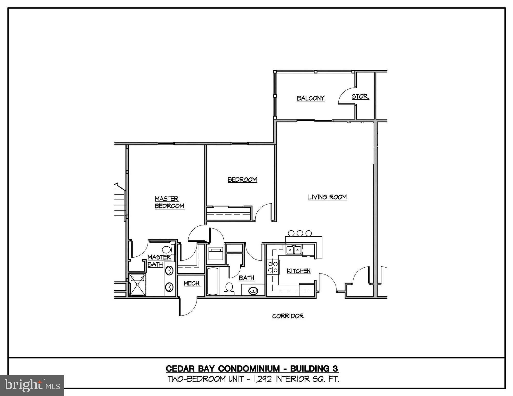 30609 Cedar Neck Road, Unit 3302 Ocean View, DE 19970 - Photo 10 of 11 2 bedroom layout