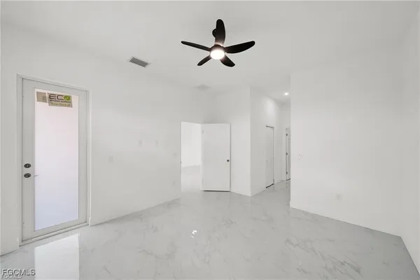 a view of an empty room