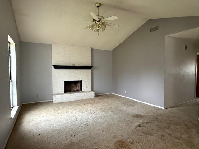 329 Walnut Avenue Azle, TX 76020 - Photo 2 of 13 an empty room with windows and fireplace