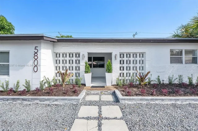 a front view of a house