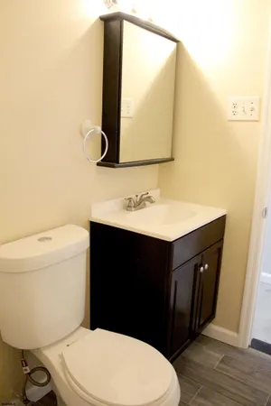 a bathroom with a sink and a toilet