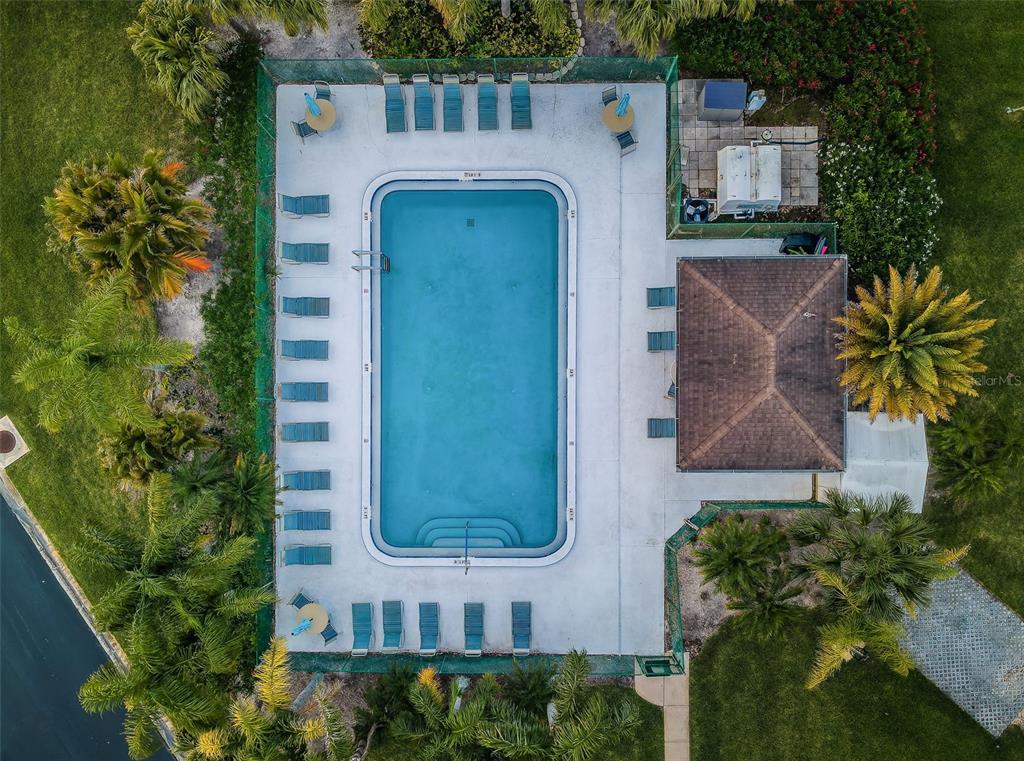 103 Lakeview Place, Unit 3 Oldsmar, FL 34677 - Photo 47 of 54 an aerial view of a house with a garden