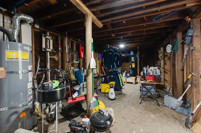 a view of a storage room with a lot of stuff