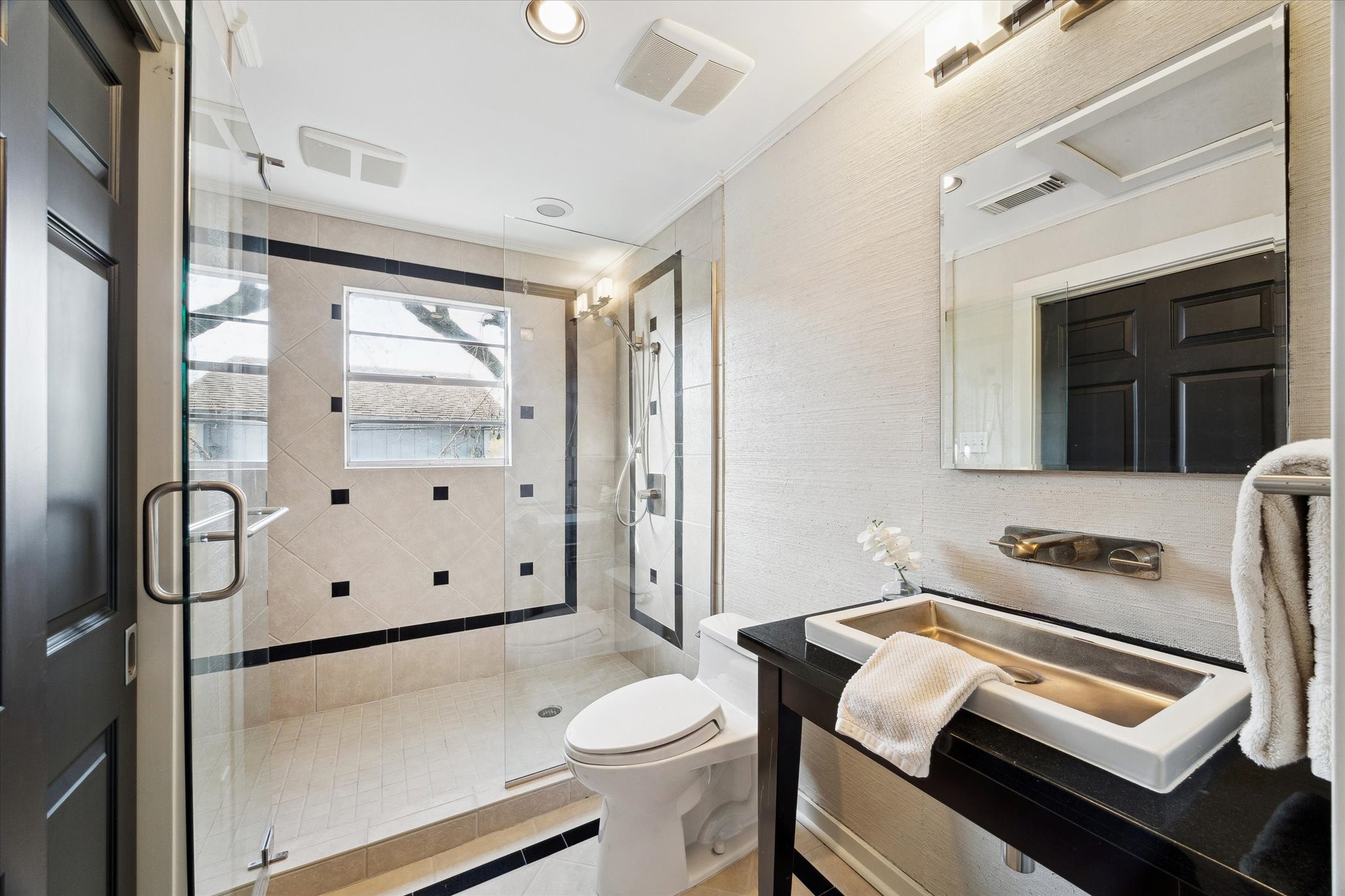 232 Garfield Street La Porte, TX 77571 - Photo 32 of 35 a bathroom with a sink a toilet and shower