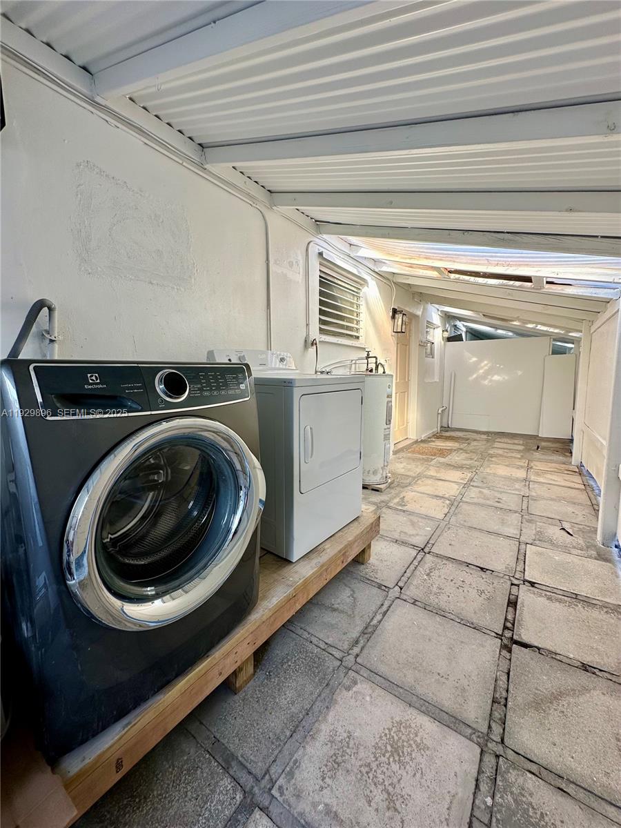 1788 Northeast 169th Street, Unit 1 North Miami Beach, FL 33162 - Photo 14 of 19 a utility room with dryer and washer