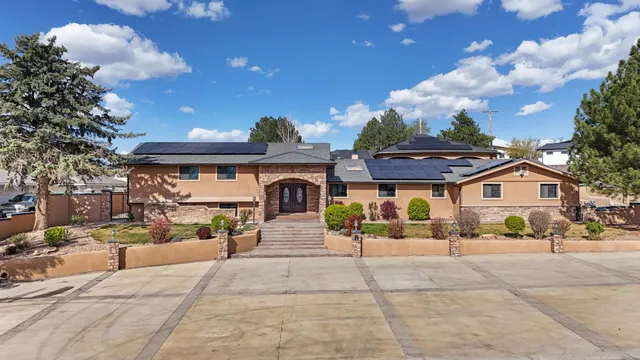 a view of a house with a entertaining space