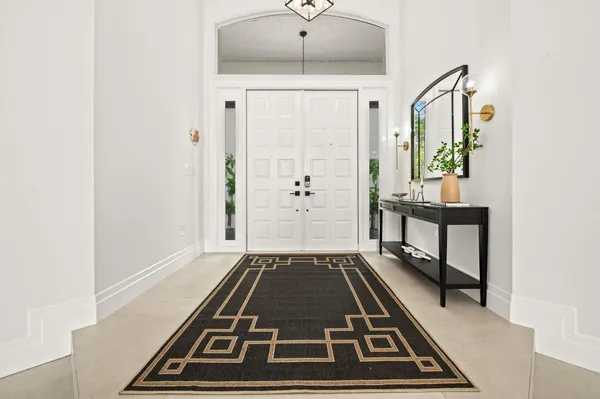 a view of an entryway door