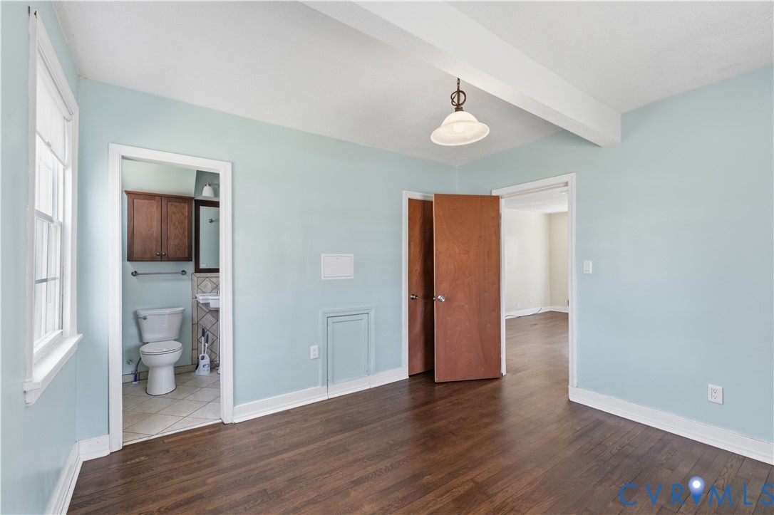 2809 Brampton Way North Chesterfield, VA 23234 - Photo 13 of 38 wooden floor in an empty room and a bathroom