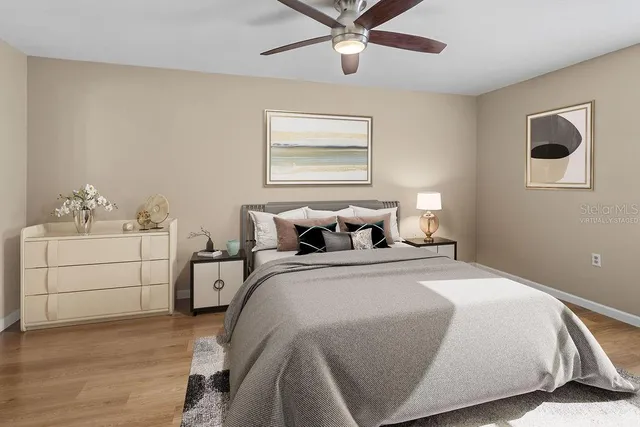 wooden floor in a room