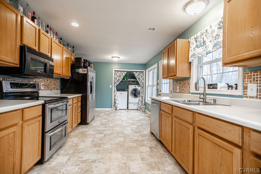 1595 Scuffletown Road Rice, VA 23966 - Photo 17 of 49 a large kitchen with stainless steel appliances lots of counter space and a sink