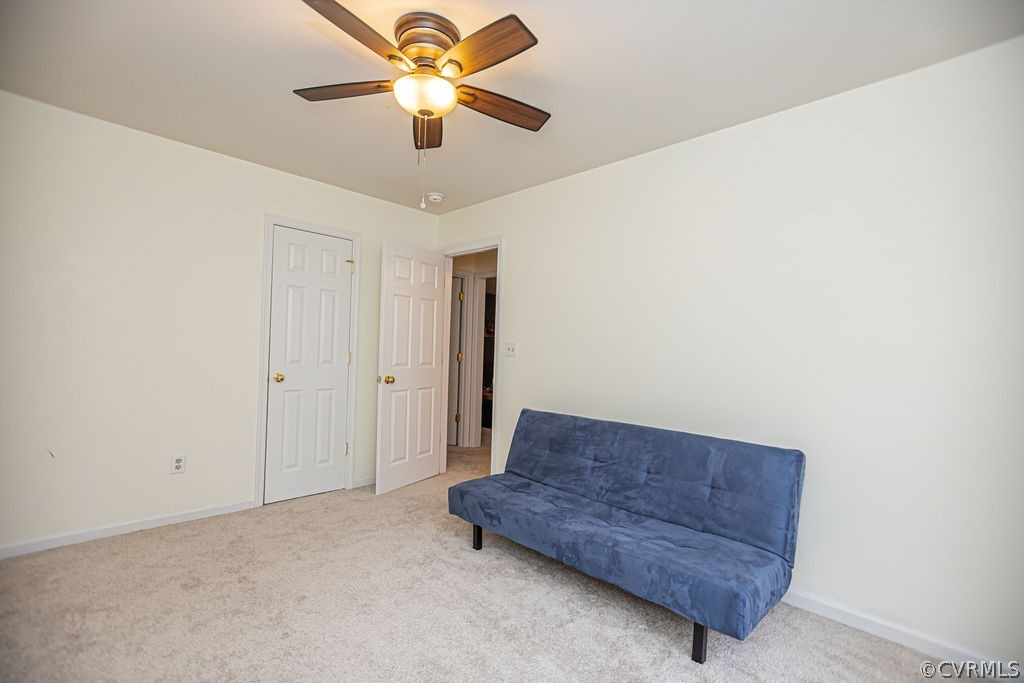 1595 Scuffletown Road Rice, VA 23966 - Photo 22 of 49 a living room with furniture and a ceiling fan