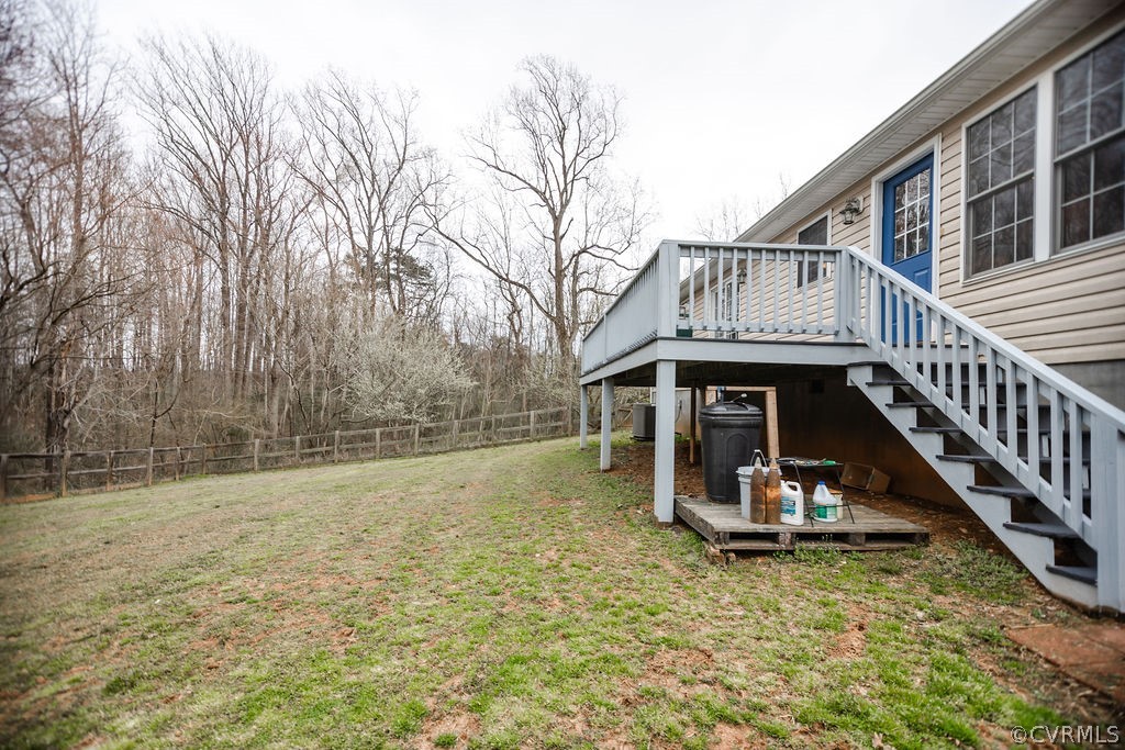 1595 Scuffletown Road Rice, VA 23966 - Photo 44 of 49 a view of a house with backyard and deck