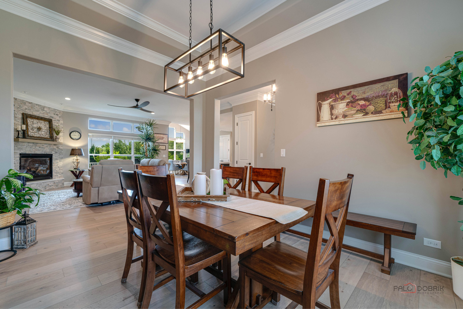 3300 Cornflower Way Spring Grove, IL 60081 - Photo 5 of 34 a view of a dining room with furniture and a chandelier