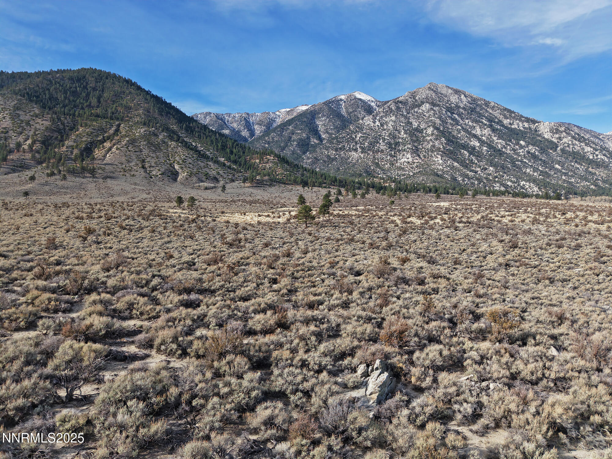 a view of a large building with mountain view