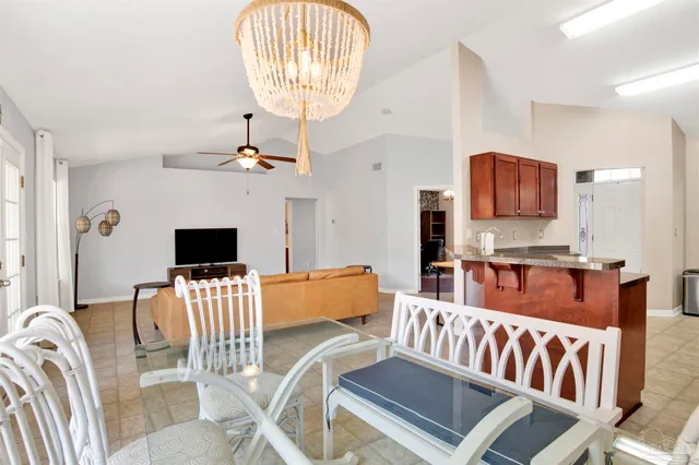 a view of a livingroom with furniture