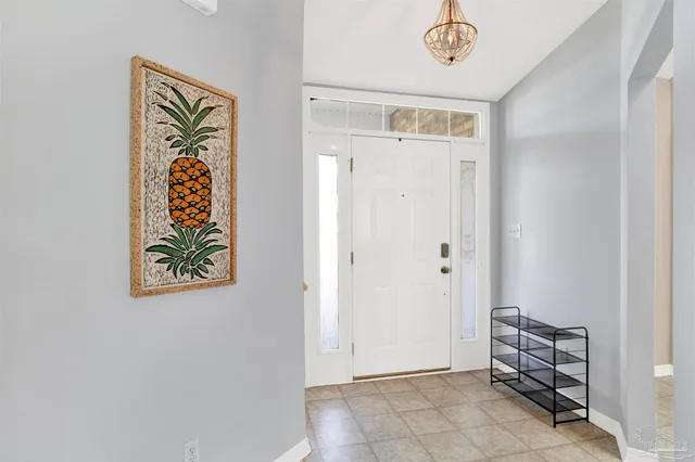 a view of an entryway door