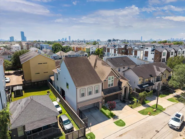 a view of a city from a terrace