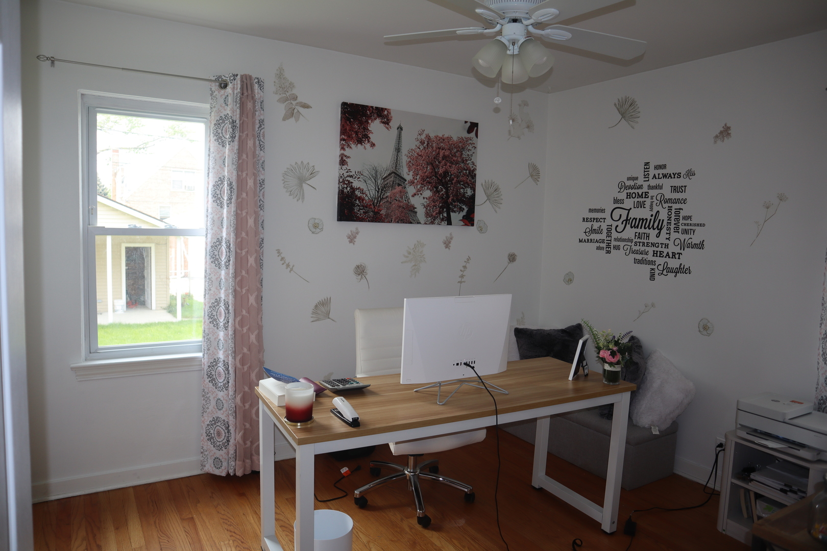 3218 Cuyler Avenue Berwyn, IL 60402 - Photo 8 of 17 a view of a workspace with furniture and a window