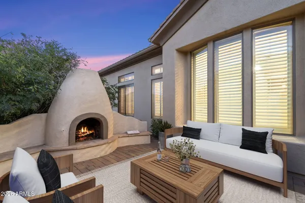 a view of a entryway door of the house