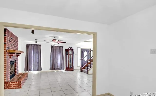 a view of a livingroom with a furniture