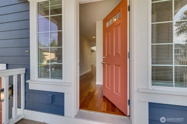 a view of front door