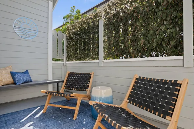 a view of outdoor space with seating