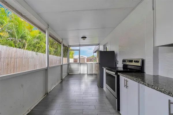 a view of a balcony