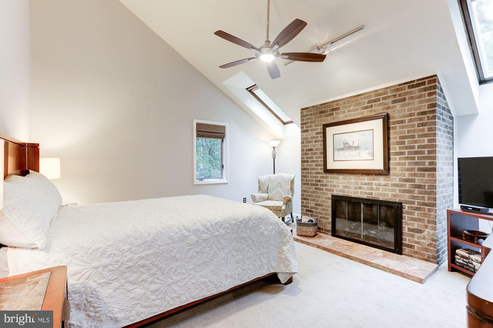 11583 Lake Newport Road Reston, VA 20194 - Photo 25 of 41 Beautiful Master Bedroom with fireplace