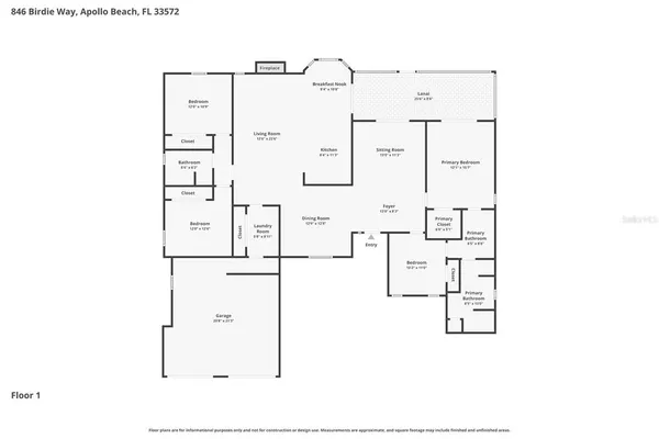 $3,450 | 846 Birdie Way, Apollo Beach, FL 33572
