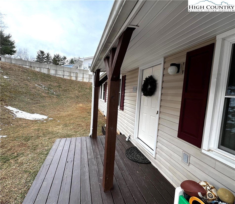 500 White Laurel Lane Boone, NC 28607 - Photo 7 of 41 a view of balcony and deck