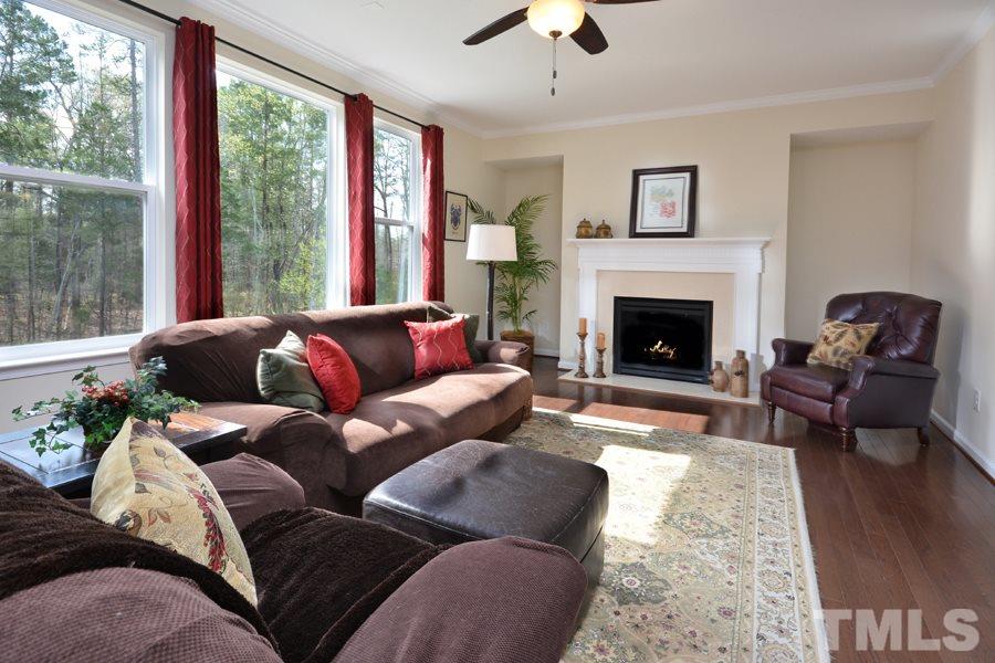 1007 Lakeview Road Durham, NC 27712 - Photo 6 of 25 a living room with furniture and a fireplace
