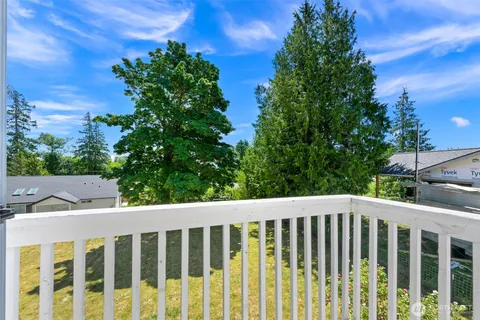 a view of a wooden fence