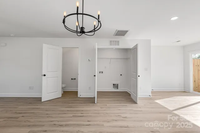 a view of an empty room