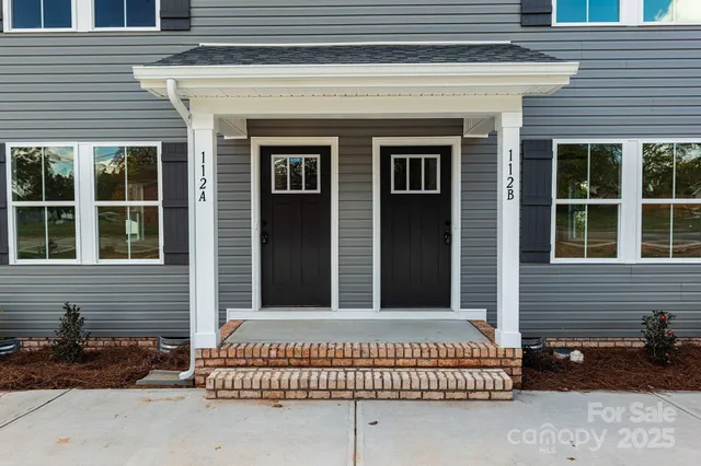 a front view of a house