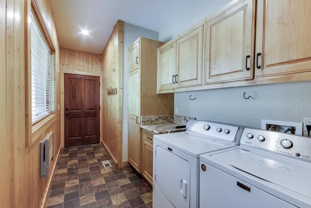 a room with storage and utility