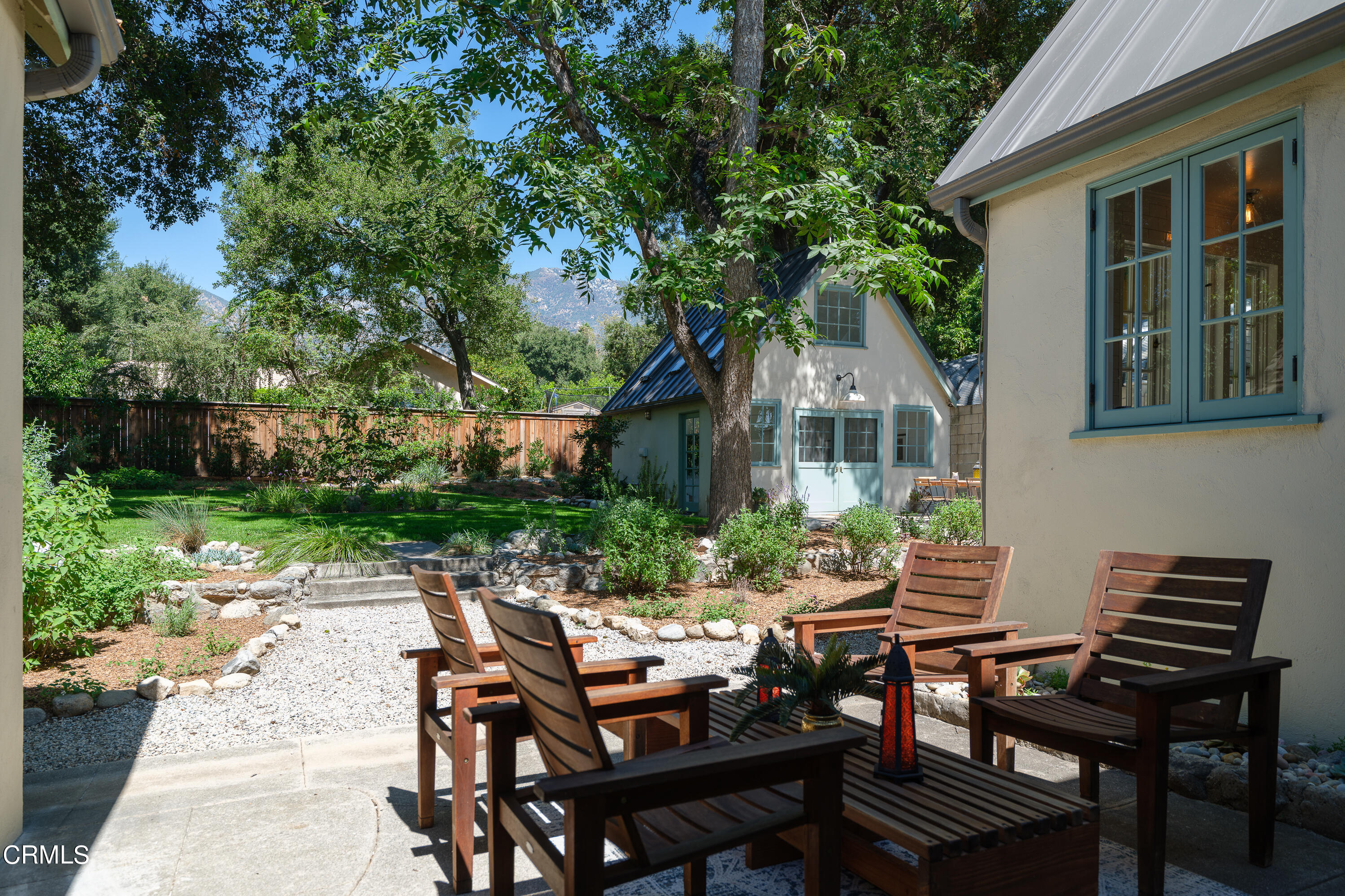 53 East Altadena Drive Altadena, CA 91001 - Photo 53 of 69 a view of a patio with table and chairs and potted plants
