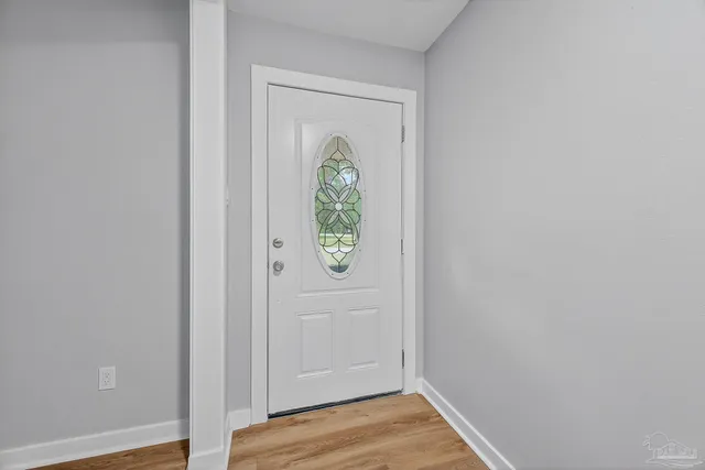 a view of an entryway door