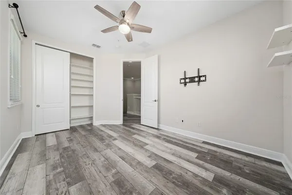 wooden floor in an empty room