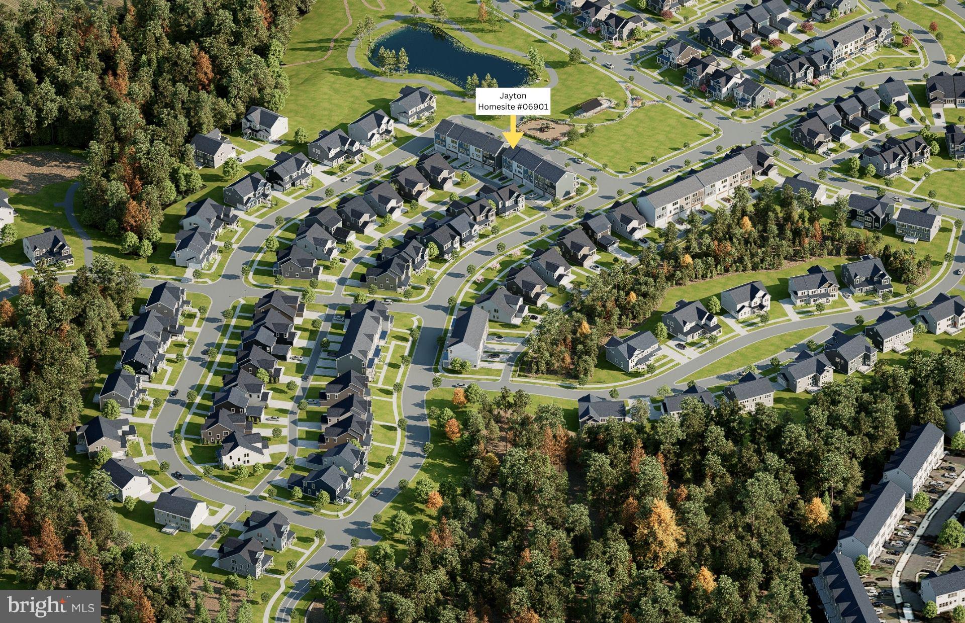 18315 Fox Xing Terrace Leesburg, VA 20176 - Photo 16 of 37 an aerial view of residential houses with outdoor space